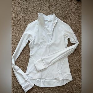 Lululemon White Quarter Zip Size 4